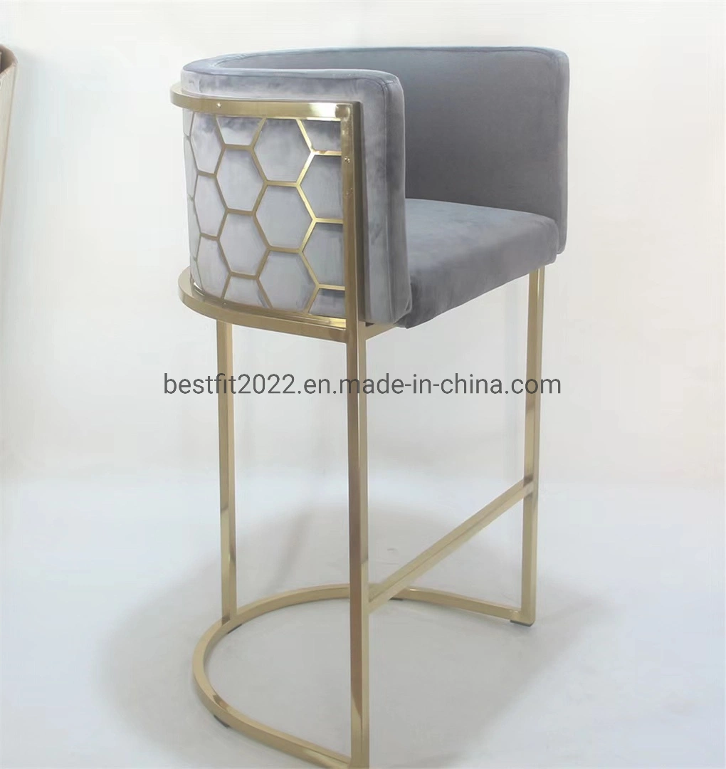 Scale Back Bar Chair Stool Dining Chair Metal Bar Set Hotel Bar Furniture Chairs Bar Modern Furniture